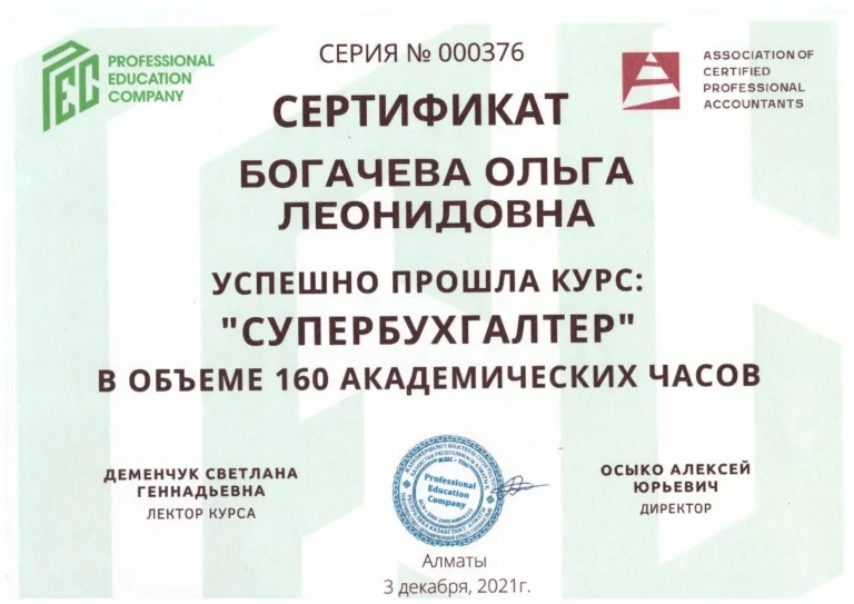 Сертификат соответствия